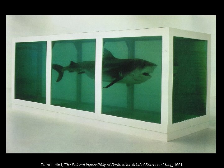 Damien Hirst, The Phisical Impossibility of Death in the Mind of Someone Living, 1991.