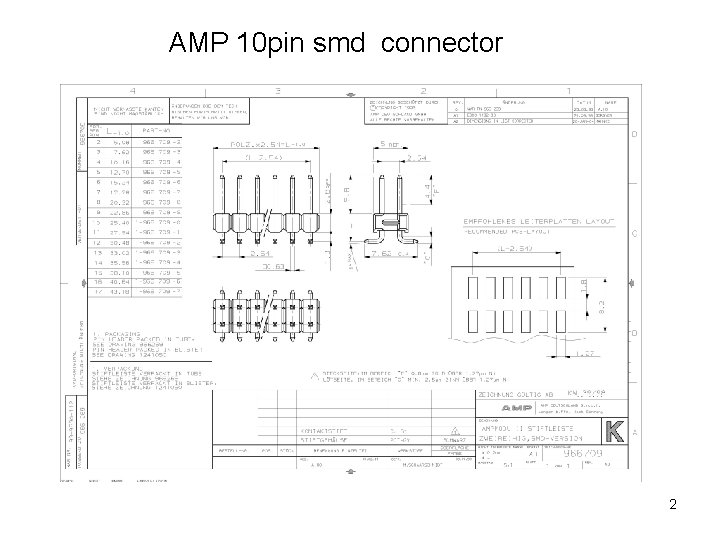 AMP 10 pin smd connector 2 