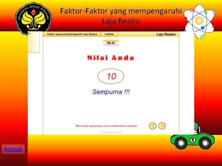 Faktor-Faktor yang mempengaruhi Laju Reaksi Kembali Faktor-Faktor yang mempengaruhi Laju Reaksi Kembali