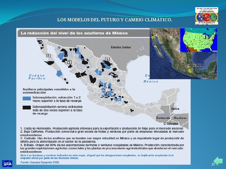 LOS MODELOS DEL FUTURO Y CAMBIO CLIMÁTICO. 33 