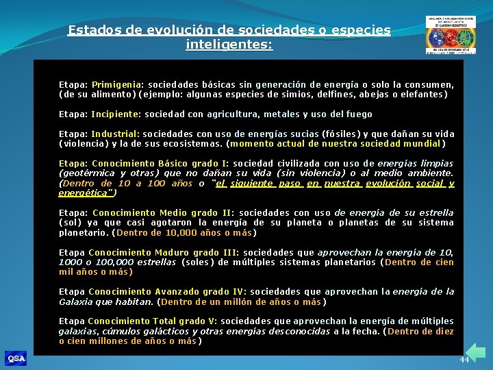 Estados de evolución de sociedades o especies inteligentes: Etapa: Primigenia: sociedades básicas sin generación