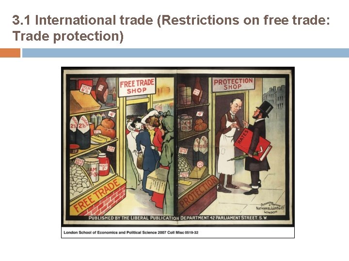 3. 1 International trade (Restrictions on free trade: Trade protection) 