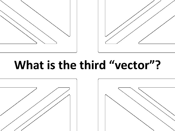 What is the third “vector”? 