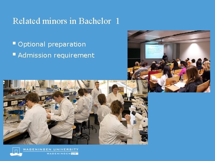 Related minors in Bachelor 1 § Optional preparation § Admission requirement 