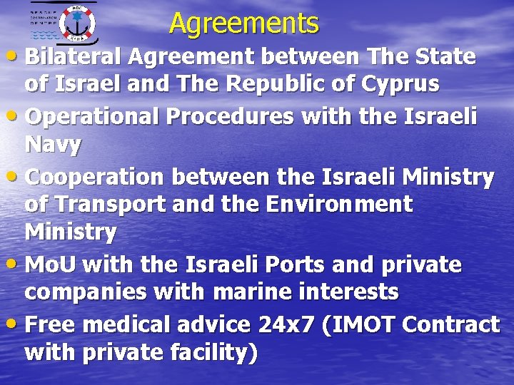 Agreements • Bilateral Agreement between The State of Israel and The Republic of Cyprus