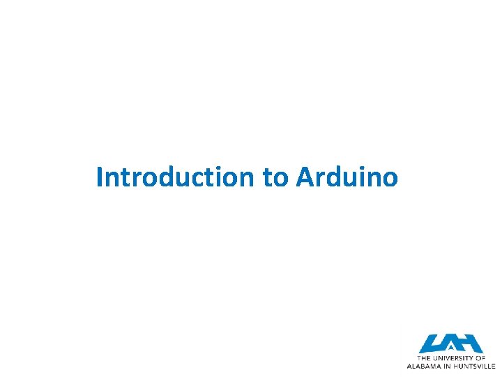 Introduction to Arduino 