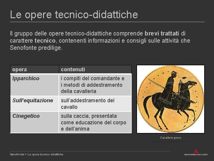 Le opere tecnico-didattiche Il gruppo delle opere tecnico-didattiche comprende brevi trattati di carattere tecnico,