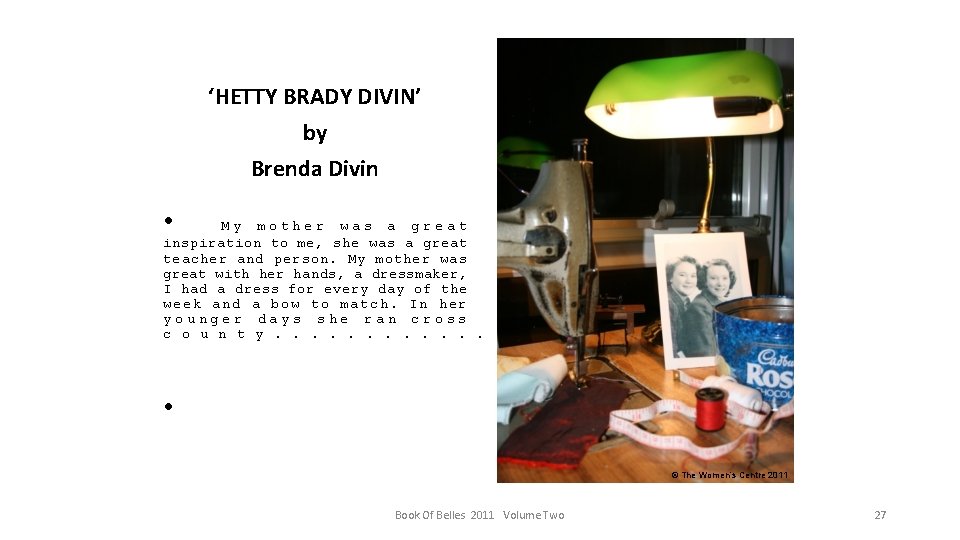 ‘HETTY BRADY DIVIN’ by Brenda Divin • M y m o t h e