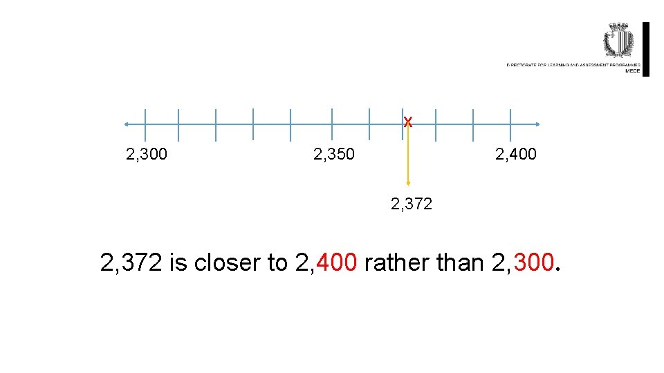 x 2, 300 2, 350 2, 400 2, 372 is closer to 2, 400