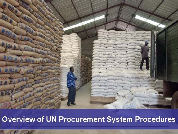 Overview of UN Procurement System Procedures 