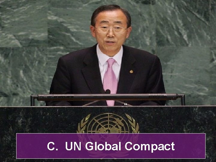 “ C. UN Global Compact 