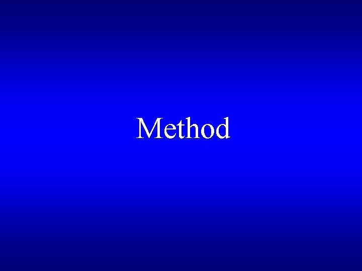 Method 