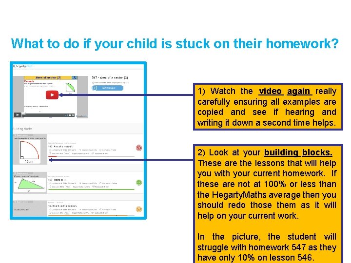 What to do if your child is stuck on their homework? 1) Watch the
