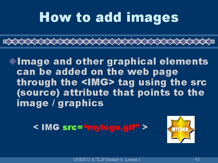 How to add images u. Image and other graphical elements can be added on