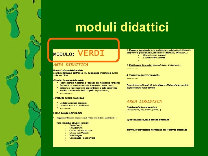 moduli didattici 