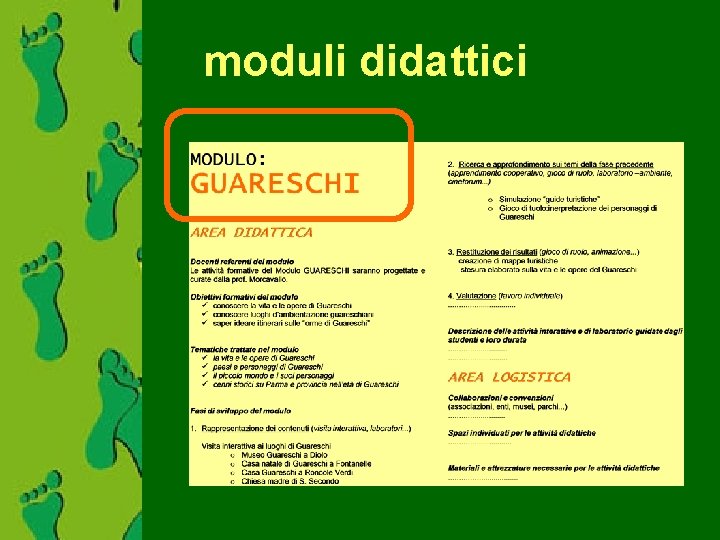 moduli didattici 