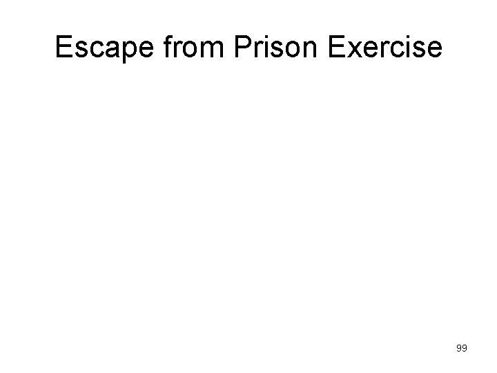 Escape from Prison Exercise 99 