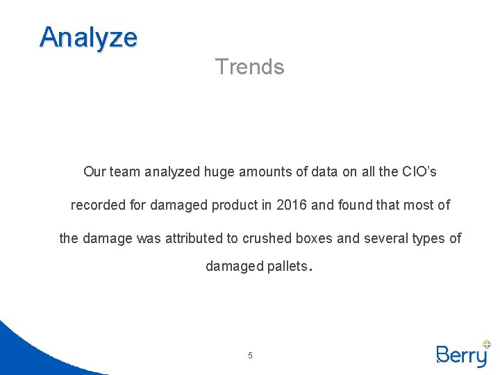 Analyze Trends Our team analyzed huge amounts of data on all the CIO’s recorded