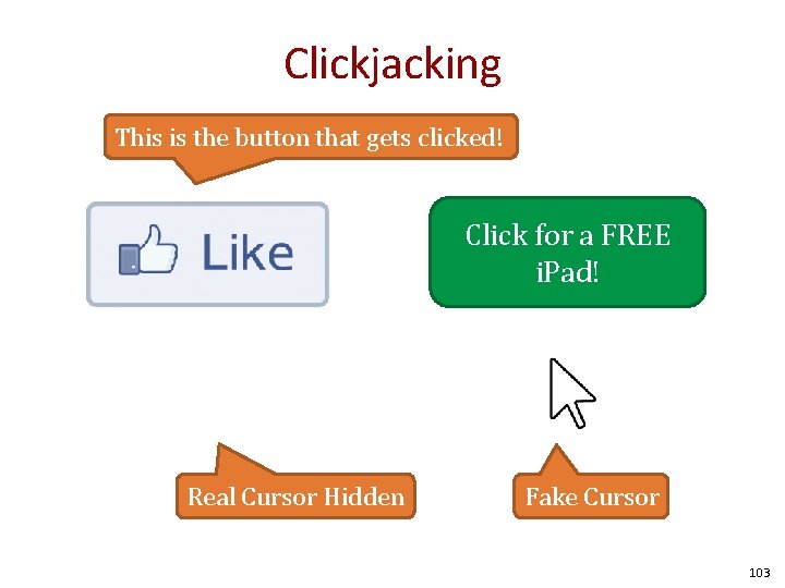 Clickjacking This is the button that gets clicked! Click for a FREE i. Pad!