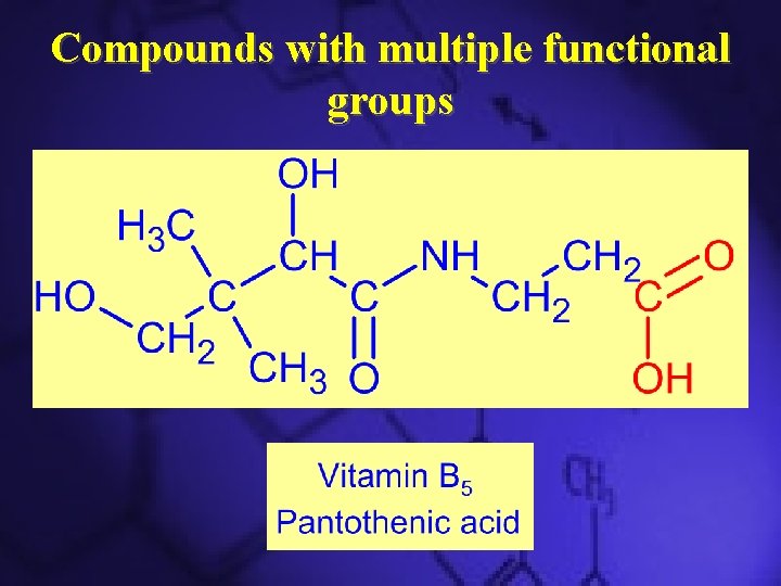 Compounds with multiple functional groups 