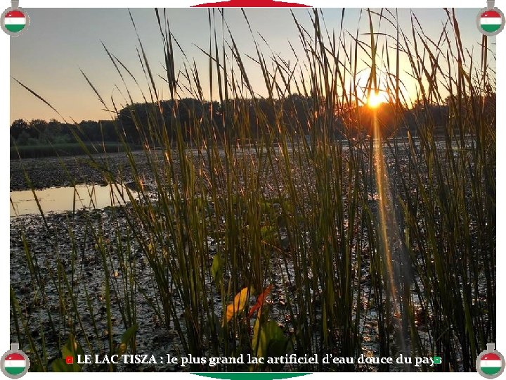 ◘ LE LAC TISZA : le plus grand lac artificiel d’eau douce du pays