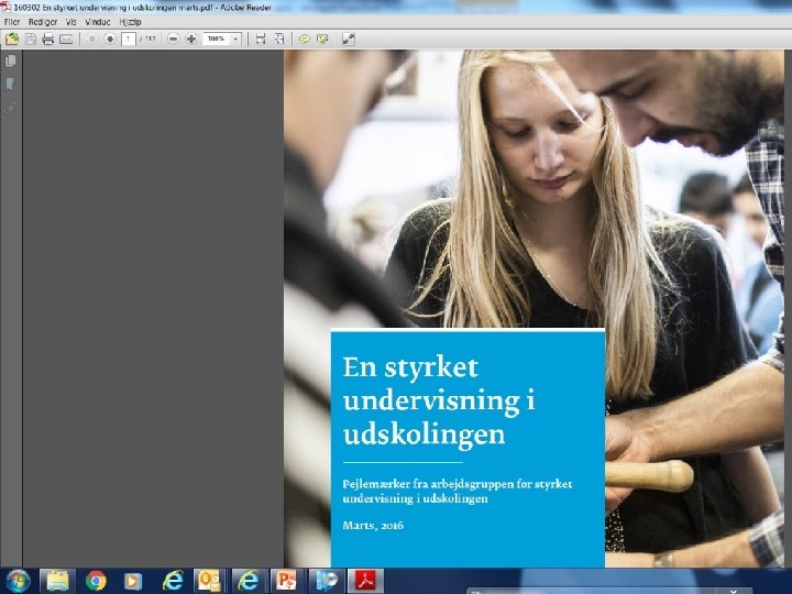 En styrket undervisning i udskolingen Indsæt note og kildehenvisning via Sidehoved og sidefod 04