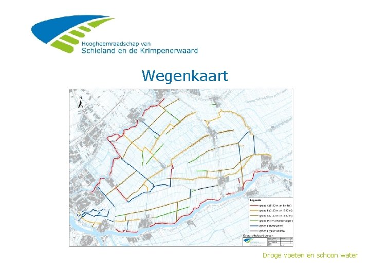 Wegenkaart Droge voeten en schoon water 