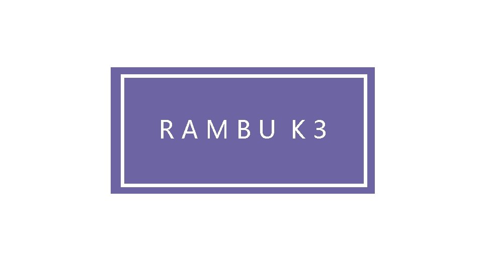 RAMBU K 3 