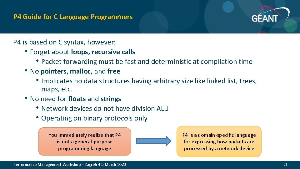 P 4 Guide for C Language Programmers P 4 is based on C syntax,