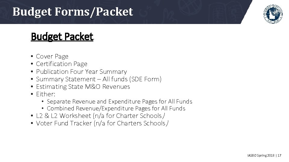 Budget Forms/Packet Budget Packet • • • Cover Page Certification Page Publication Four Year