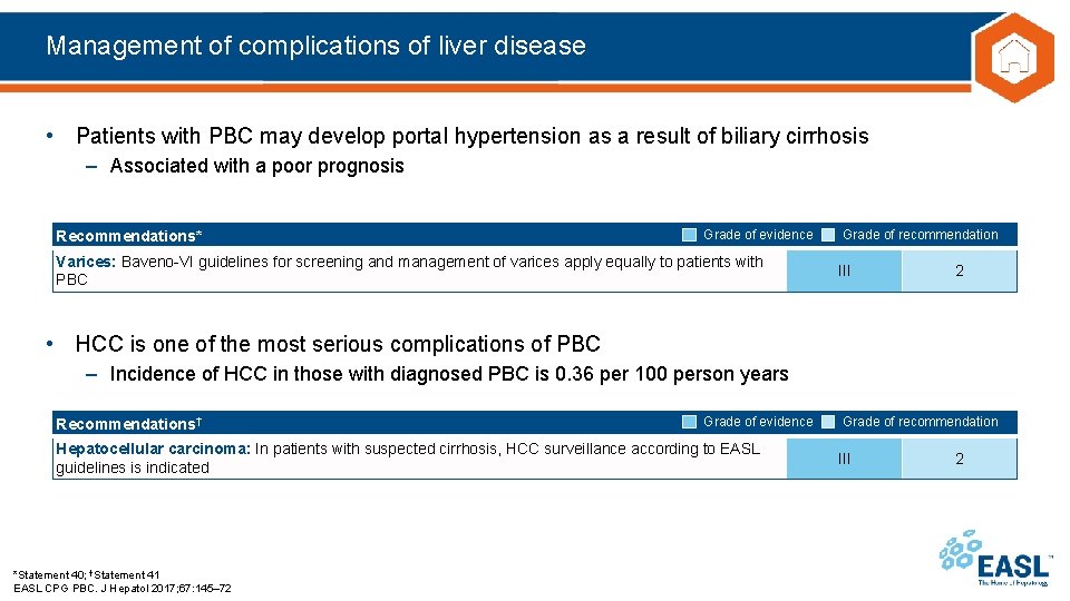 Management of complications of liver disease • Patients with PBC may develop portal hypertension