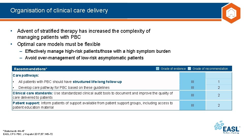 Organisation of clinical care delivery • Advent of stratified therapy has increased the complexity