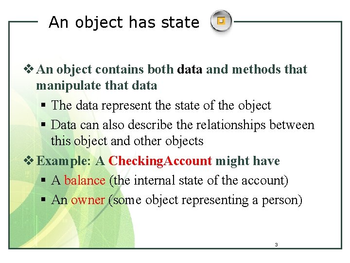 Introduction to Object Oriented Concept ObjectOriented Technology and