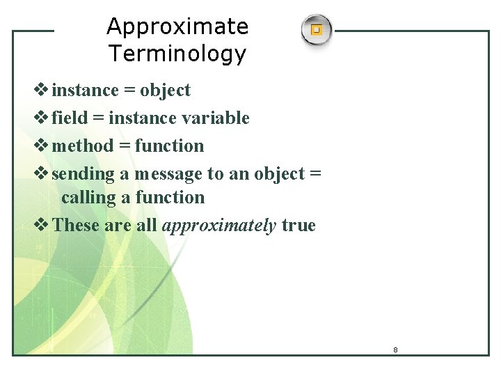 Introduction to Object Oriented Concept ObjectOriented Technology and