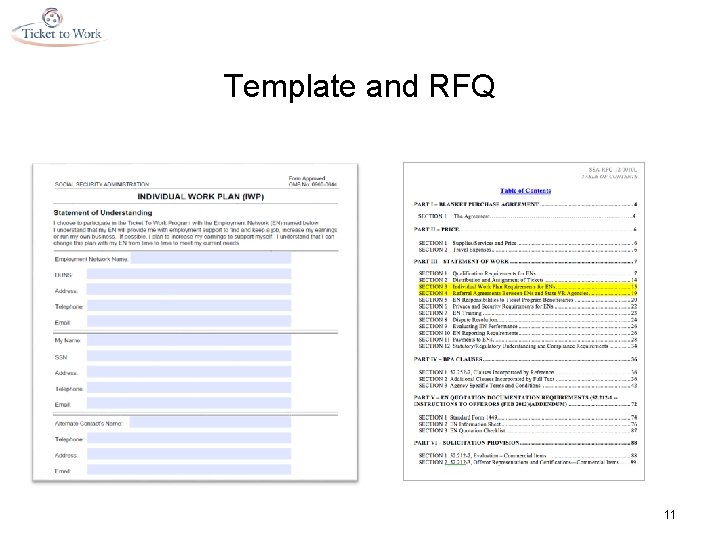 Template and RFQ 11 