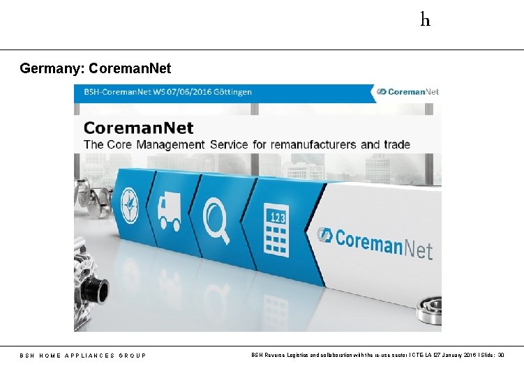 h Germany: Coreman. Net B S H H O M E A P P