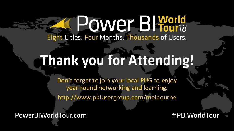 Don’t forget to join your local PUG to enjoy year-round networking and learning. http: