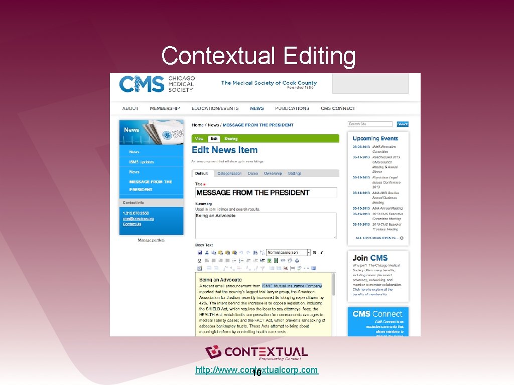 Contextual Editing http: //www. contextualcorp. com 10 