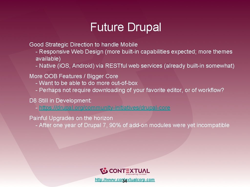 Future Drupal Good Strategic Direction to handle Mobile - Responsive Web Design (more built-in