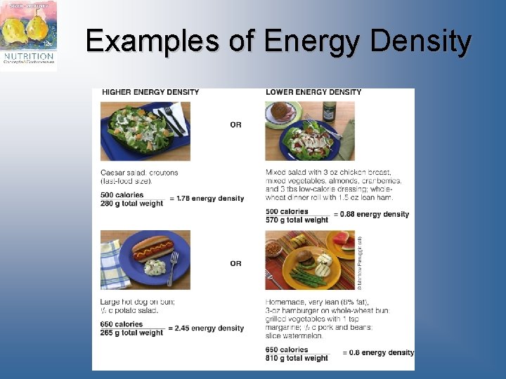 Examples of Energy Density 