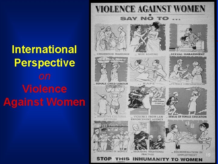 International Perspective on Violence Against Women 19 