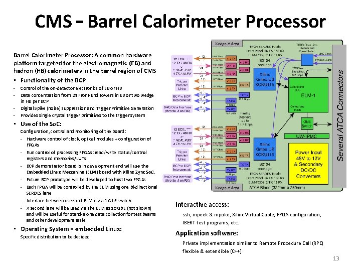 CMS – Barrel Calorimeter Processor: A common hardware platform targeted for the electromagnetic (EB)