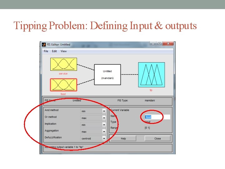 Tipping Problem: Defining Input & outputs 