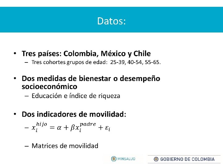 Datos: • 