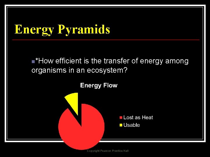 Energy Pyramids n*How efficient is the transfer of energy among organisms in an ecosystem?