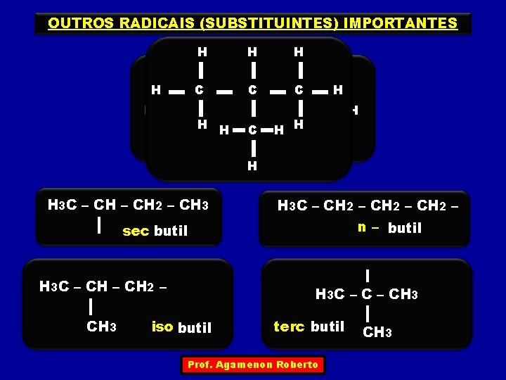 OUTROS RADICAIS (SUBSTITUINTES) IMPORTANTES H H C H C C H H H C