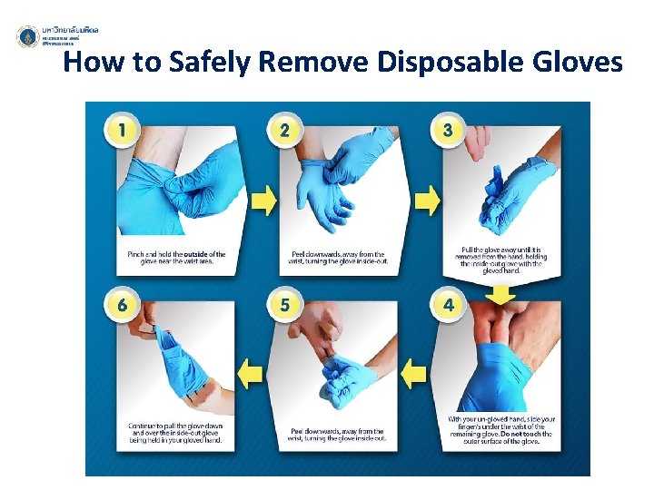How to Safely Remove Disposable Gloves 
