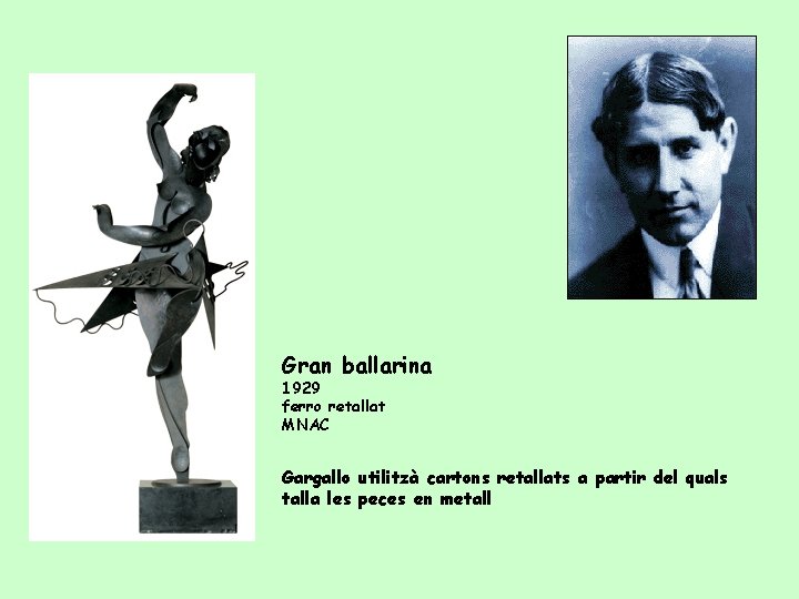 Gran ballarina 1929 ferro retallat MNAC Gargallo utilitzà cartons retallats a partir del quals