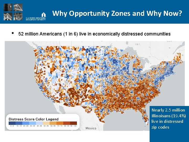 Why Opportunity Zones and Why Now? • 52 million Americans (1 in 6) live