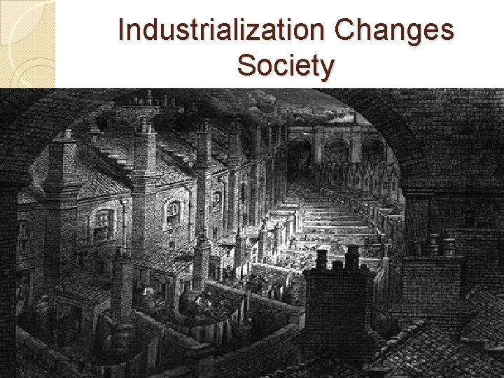 Industrialization Changes Society 